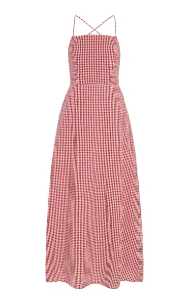 Posse Lori Tie-Back Cotton Maxi Dress | Thumbnail 1 Posse Lori Tie-Back Cotton Maxi Dress | Thumbnail 1