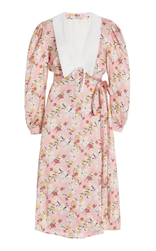 Printed Satin Sable Dress