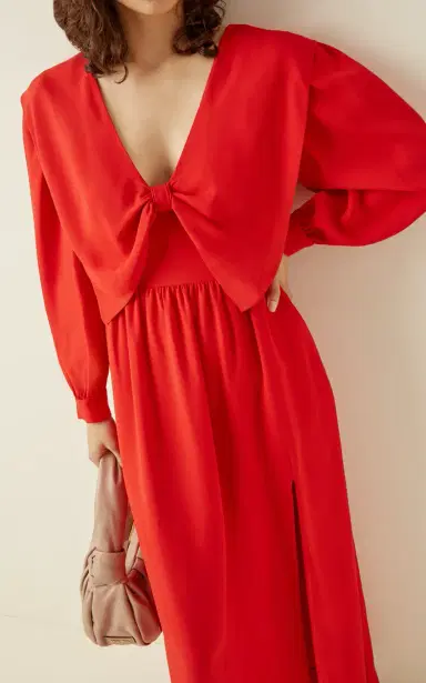 Miu Miu Satin Sable Dress | Thumbnail 2 Miu Miu Satin Sable Dress | Thumbnail 2