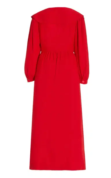Miu Miu Satin Sable Dress | Thumbnail 4 Miu Miu Satin Sable Dress | Thumbnail 4