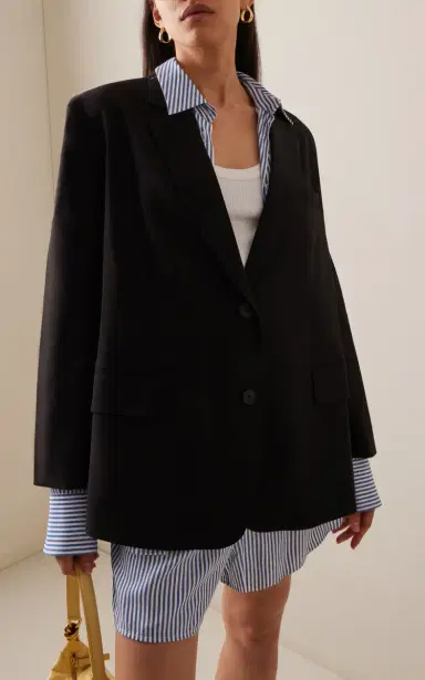 The Frankie Shop Bea Oversized Suiting Blazer | Thumbnail 3 The Frankie Shop Bea Oversized Suiting Blazer | Thumbnail 3