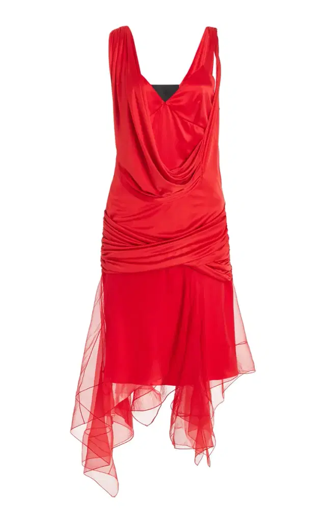 Givenchy Draped Silk Mini Dress