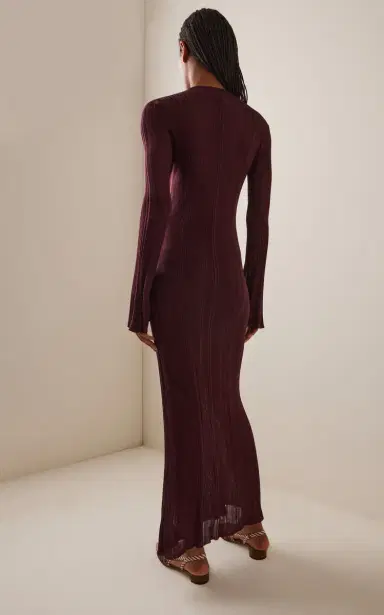 Gabriela Hearst Atira Knit Silk Maxi Dress | Thumbnail 4