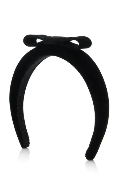 Prada Bow-Detailed Velvet Headband | Thumbnail 3 Prada Bow-Detailed Velvet Headband | Thumbnail 3