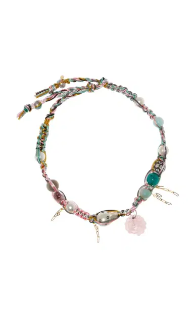 Joie DiGiovanni Pink Barbie Seashell Deluxe Diamond Rockstar Necklace | Thumbnail 1 Joie DiGiovanni Pink Barbie Seashell Deluxe Diamond Rockstar Necklace | Thumbnail 1