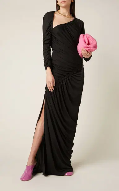 Bottega Veneta Ruched Jersey Maxi Dress | Thumbnail 7