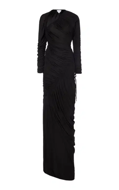 Bottega Veneta Ruched Jersey Maxi Dress | Thumbnail 1