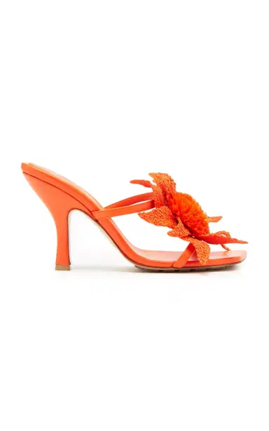 Bottega Veneta Adam Flower-Detailed Leather Sandals | Thumbnail 1 Bottega Veneta Adam Flower-Detailed Leather Sandals | Thumbnail 1