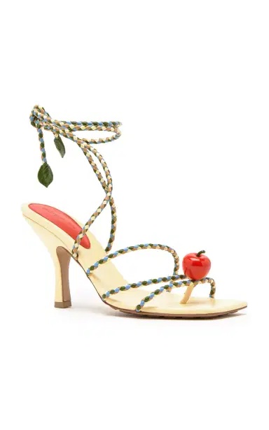 Bottega Veneta Adam Lace-Up Leather Sandals | Thumbnail 5