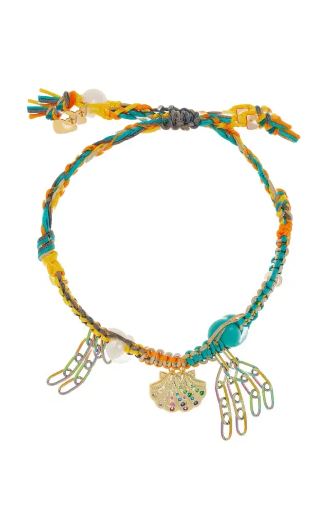 Rocker Turquoise; Seashell Bracelet - Turquoise - OS - Moda Operandi