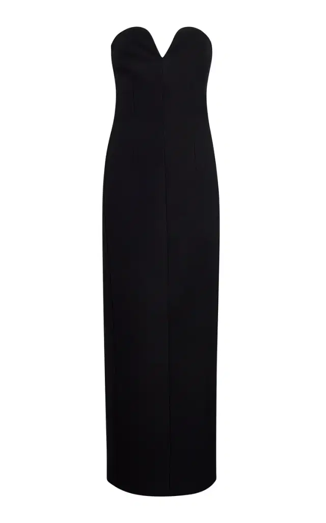 Khaite Yao Strapless Crepe Maxi Dress