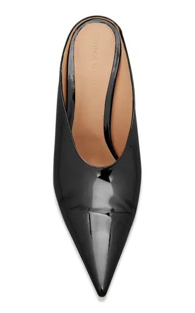 Bottega Veneta Patent Leather Wedge Mules | Thumbnail 3 Bottega Veneta Patent Leather Wedge Mules | Thumbnail 3