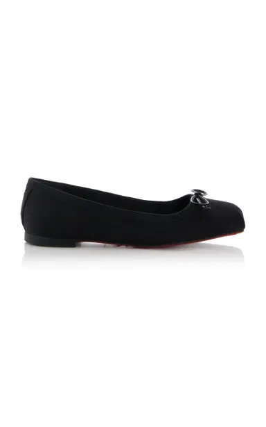 Christian Louboutin Mamadrague Moire Ballet Flats | Thumbnail 1 Christian Louboutin Mamadrague Moire Ballet Flats | Thumbnail 1