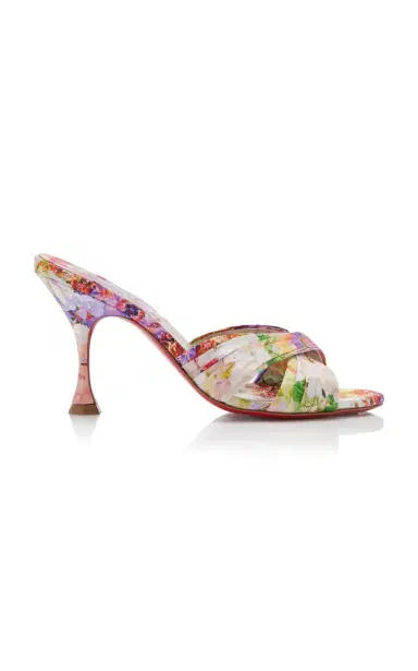 Christian Louboutin Nicol Is Back 85mm Crepe Satin Sandals | Thumbnail 1 Christian Louboutin Nicol Is Back 85mm Crepe Satin Sandals | Thumbnail 1