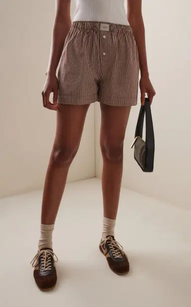 Comme Si La Classica Striped Cotton-Poplin Boxer Shorts | Thumbnail 3 Comme Si La Classica Striped Cotton-Poplin Boxer Shorts | Thumbnail 3