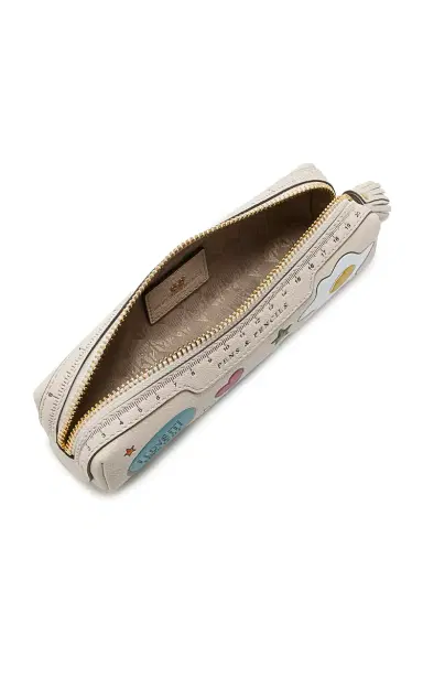 Anya Hindmarch Sticker Leather Pencil Case | Thumbnail 3 Anya Hindmarch Sticker Leather Pencil Case | Thumbnail 3