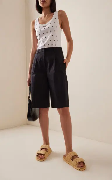 Prada Woven Raffia Sandals | Thumbnail 2 Prada Woven Raffia Sandals | Thumbnail 2
