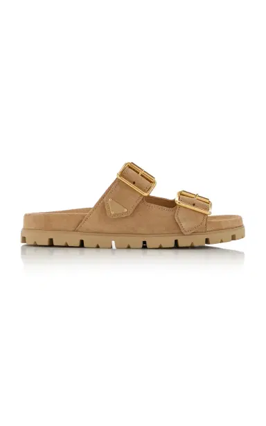 Prada Suede Sandals | Thumbnail 1 Prada Suede Sandals | Thumbnail 1