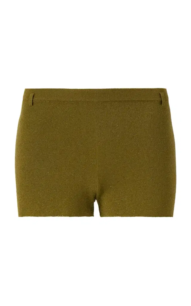 SIEDRÉS Sou Metallic Knit Shorts