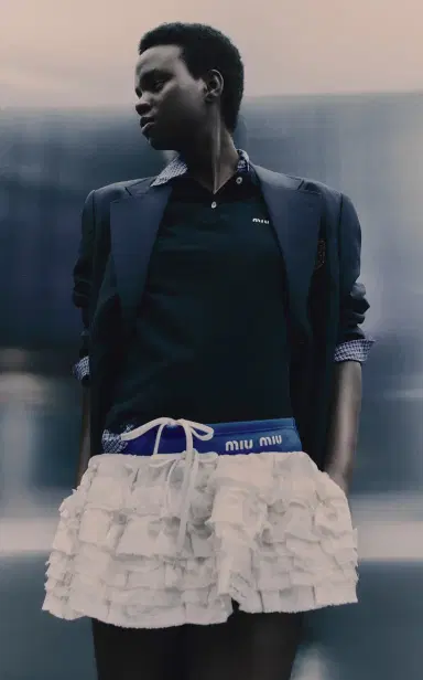 Miu Miu Logo-Knit Nylon Panties | Thumbnail 2 Miu Miu Logo-Knit Nylon Panties | Thumbnail 2