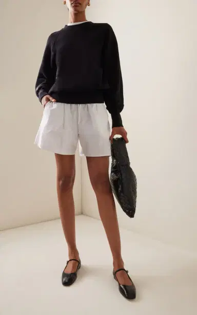Les Tien Linda Classic Raglan-Sleeve Cotton Sweatshirt | Thumbnail 2