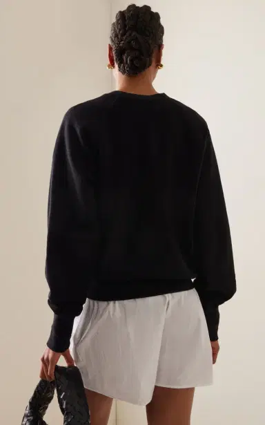 Les Tien Linda Classic Raglan-Sleeve Cotton Sweatshirt | Thumbnail 4