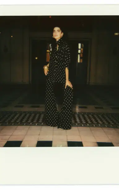 FRANÇOISE Exclusive Catherine Polka-Dot Deadstock-Silk Flared Pants | Thumbnail 6 FRANÇOISE Exclusive Catherine Polka-Dot Deadstock-Silk Flared Pants | Thumbnail 6