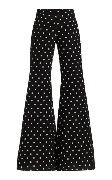 FRANÇOISE Exclusive Catherine Polka-Dot Deadstock-Silk Flared Pants | Thumbnail 8 FRANÇOISE Exclusive Catherine Polka-Dot Deadstock-Silk Flared Pants | Thumbnail 8