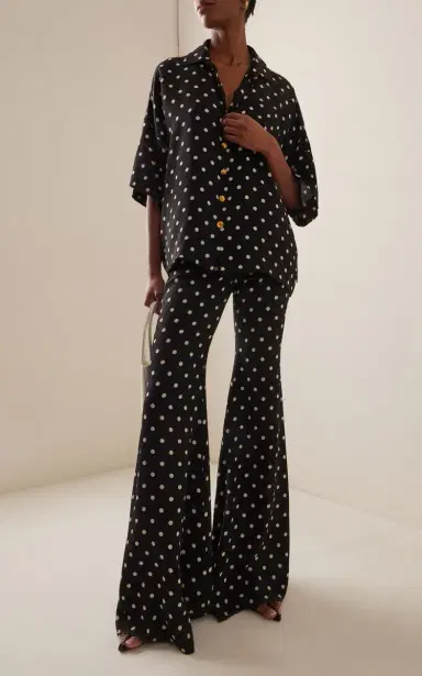 FRANÇOISE Exclusive Zaoua Polka-Dot Deadstock-Silk Shirt | Thumbnail 4 FRANÇOISE Exclusive Zaoua Polka-Dot Deadstock-Silk Shirt | Thumbnail 4