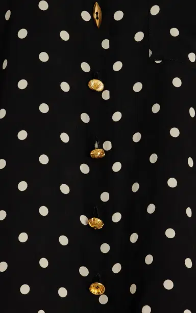 FRANÇOISE Exclusive Zaoua Polka-Dot Deadstock-Silk Shirt | Thumbnail 9 FRANÇOISE Exclusive Zaoua Polka-Dot Deadstock-Silk Shirt | Thumbnail 9