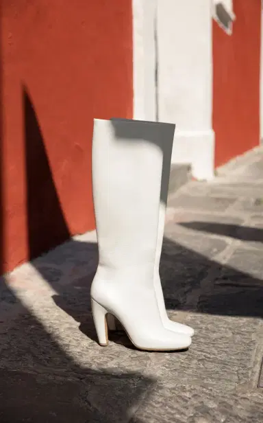 Bottega Veneta Leather Knee Boots | Thumbnail 3