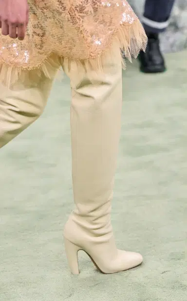 Bottega Veneta Over-The-Knee Leather High Heel Boots | Thumbnail 4
