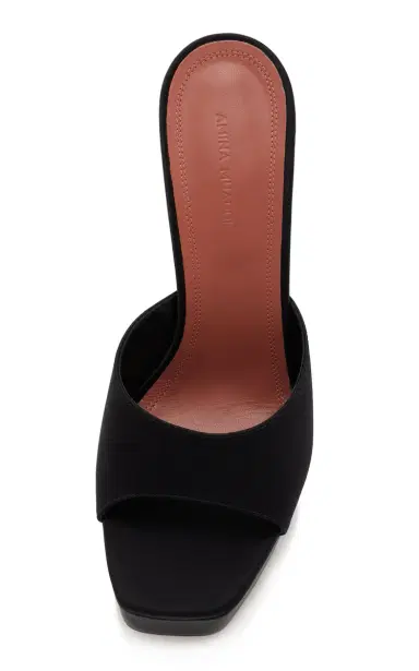 Amina Muaddi Dalida Satin Platform Mules | Thumbnail 3