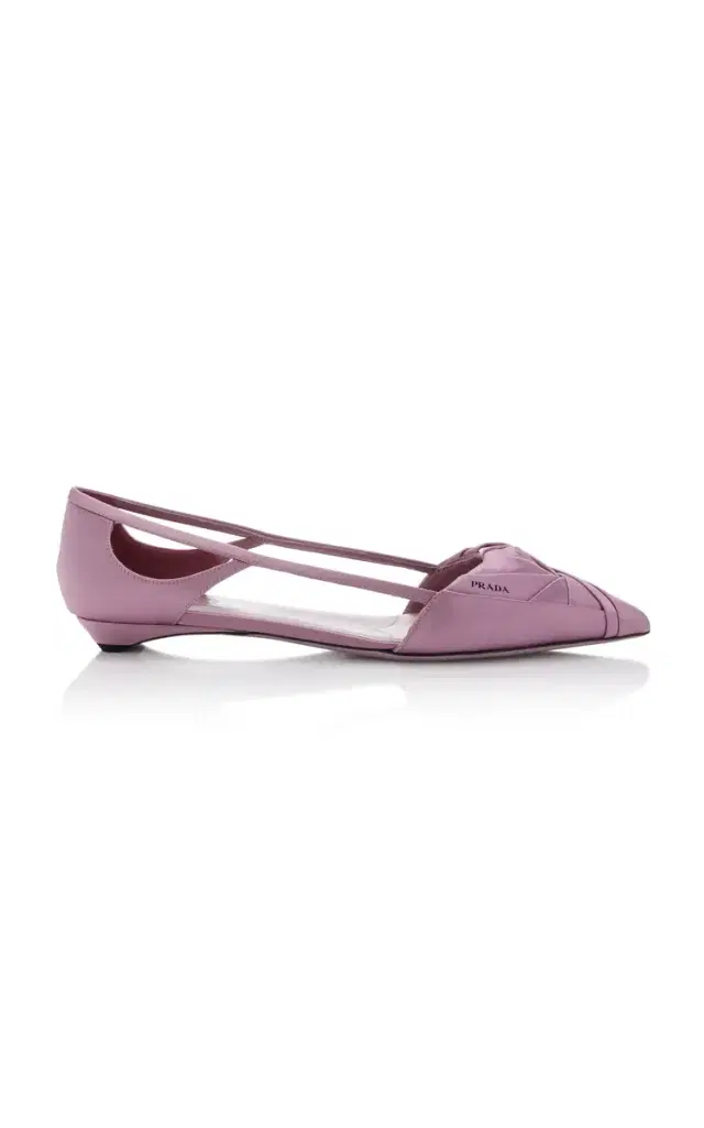 Prada Satin Ballet Flats