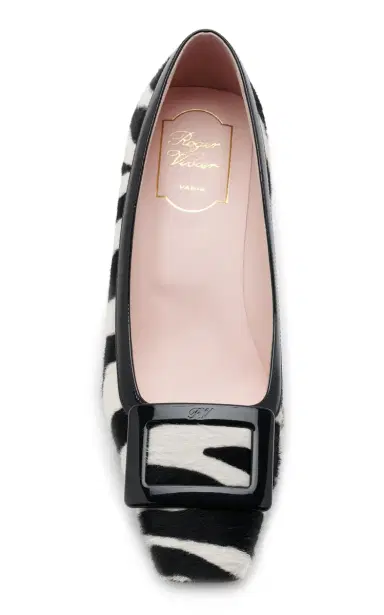 Roger Vivier Belle Vivier Patent Leather-Trimmed Pony Hair Pumps | Thumbnail 3 Roger Vivier Belle Vivier Patent Leather-Trimmed Pony Hair Pumps | Thumbnail 3