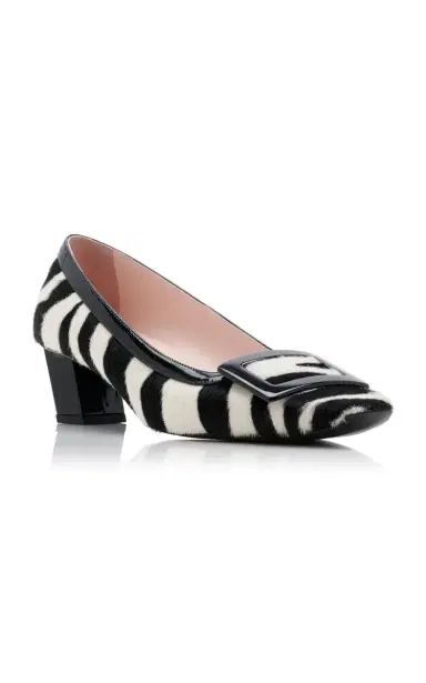 Roger Vivier Belle Vivier Patent Leather-Trimmed Pony Hair Pumps | Thumbnail 5 Roger Vivier Belle Vivier Patent Leather-Trimmed Pony Hair Pumps | Thumbnail 5