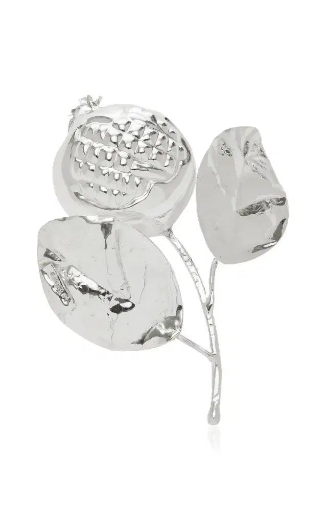 Small Sterling Silver Pomegranate - Silver