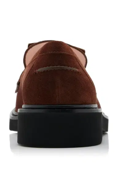 Roger Vivier Viv Rangers Buckle-Embellished Suede Loafers | Thumbnail 4