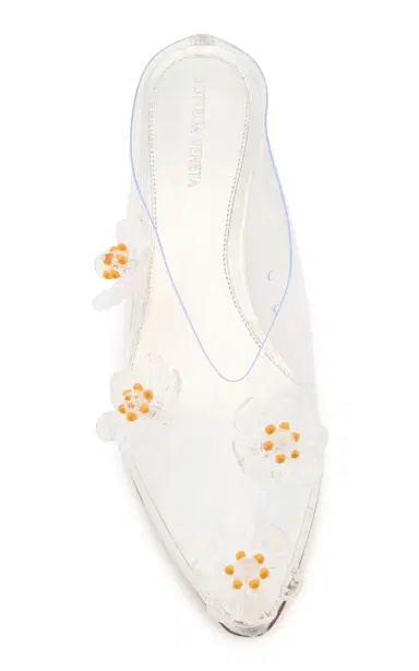 Bottega Veneta Floral-Appliquéd Plexi Mule Pumps | Thumbnail 3 Bottega Veneta Floral-Appliquéd Plexi Mule Pumps | Thumbnail 3
