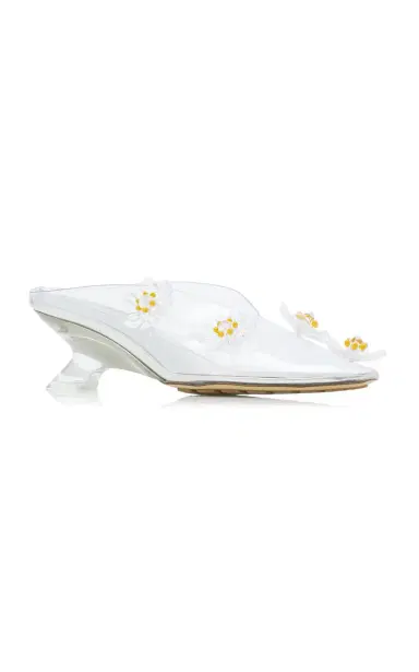 Bottega Veneta Floral-Appliquéd Plexi Mule Pumps | Thumbnail 5 Bottega Veneta Floral-Appliquéd Plexi Mule Pumps | Thumbnail 5