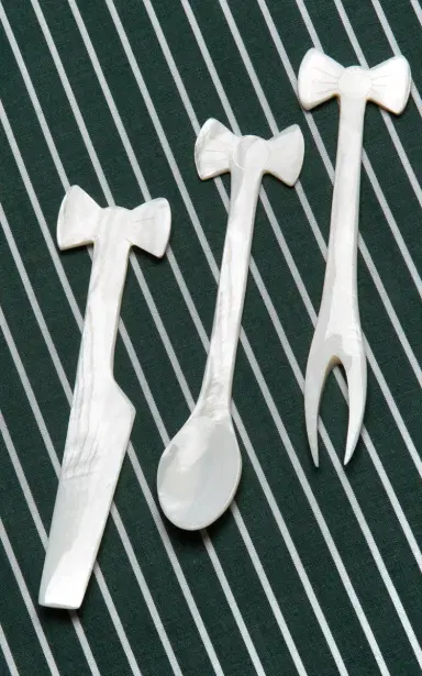 Gohar World Set-of-Three Bow Mother of Pearl Serving Set - N/a | Thumbnail 2