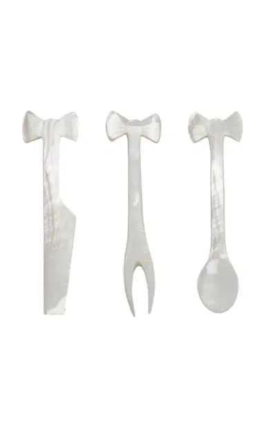 Gohar World Set-of-Three Bow Mother of Pearl Serving Set - N/a | Thumbnail 1