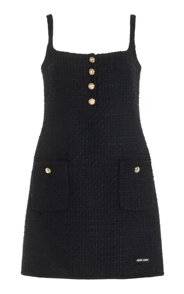 Tweed Wool-Blend Mini Dress