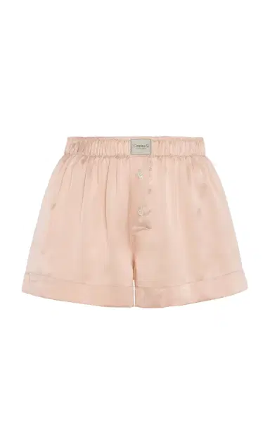 Comme Si La Boxer Classica Silk-Charmeuse Shorts | Thumbnail 1