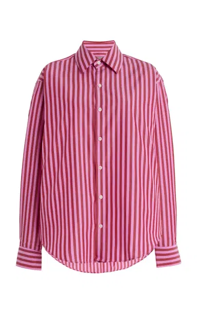 Comme Si La Classica Striped Cotton-Poplin Shirt | Thumbnail 7 Comme Si La Classica Striped Cotton-Poplin Shirt | Thumbnail 7