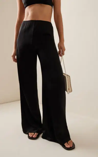 LESET Barb Satin Wide-Leg Pants | Thumbnail 3 LESET Barb Satin Wide-Leg Pants | Thumbnail 3