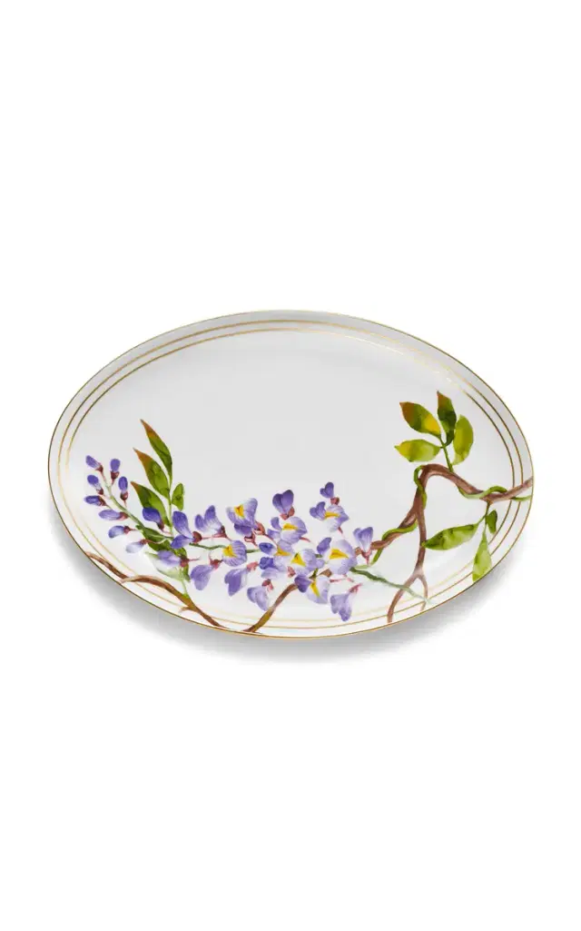 Wisteria Porcelain Serving Platter - Multi