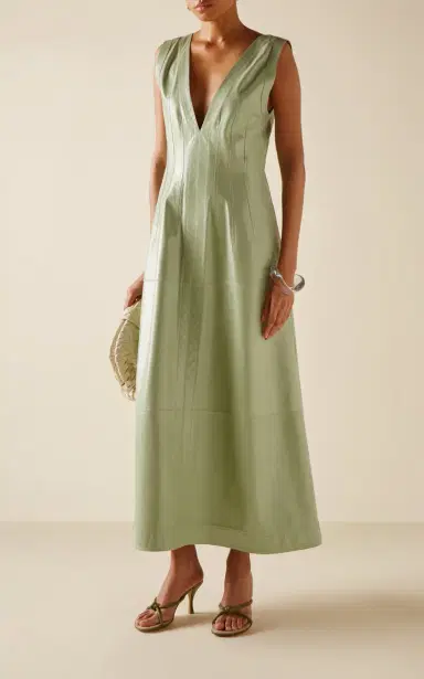 Bottega Veneta Tasseled Leather Midi Dress | Thumbnail 3 Bottega Veneta Tasseled Leather Midi Dress | Thumbnail 3