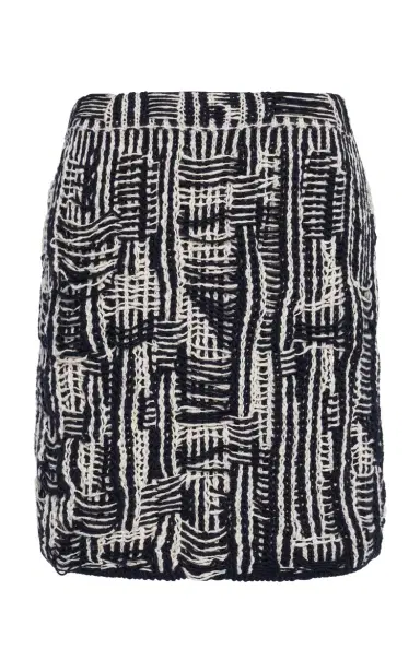 Bottega Veneta Cotton Intrecciato-Knit Mini Skirt | Thumbnail 6 Bottega Veneta Cotton Intrecciato-Knit Mini Skirt | Thumbnail 6