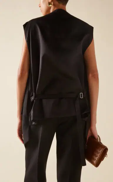 Bottega Veneta Oversized Cotton-Blend Melange Vest | Thumbnail 5 Bottega Veneta Oversized Cotton-Blend Melange Vest | Thumbnail 5